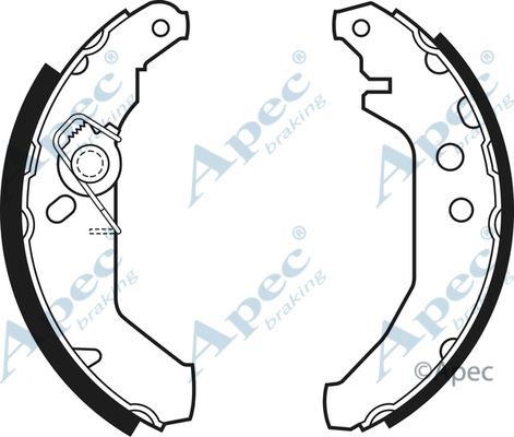 APEC BRAKING Комплект тормозных колодок SHU465